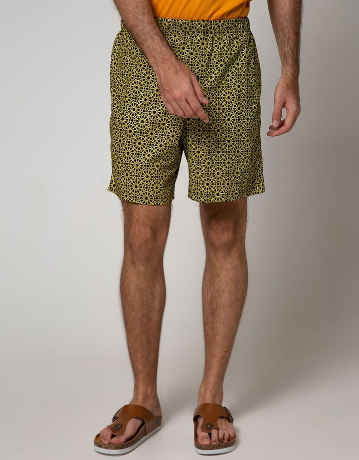 Cole Boxer Knit Abstract Print