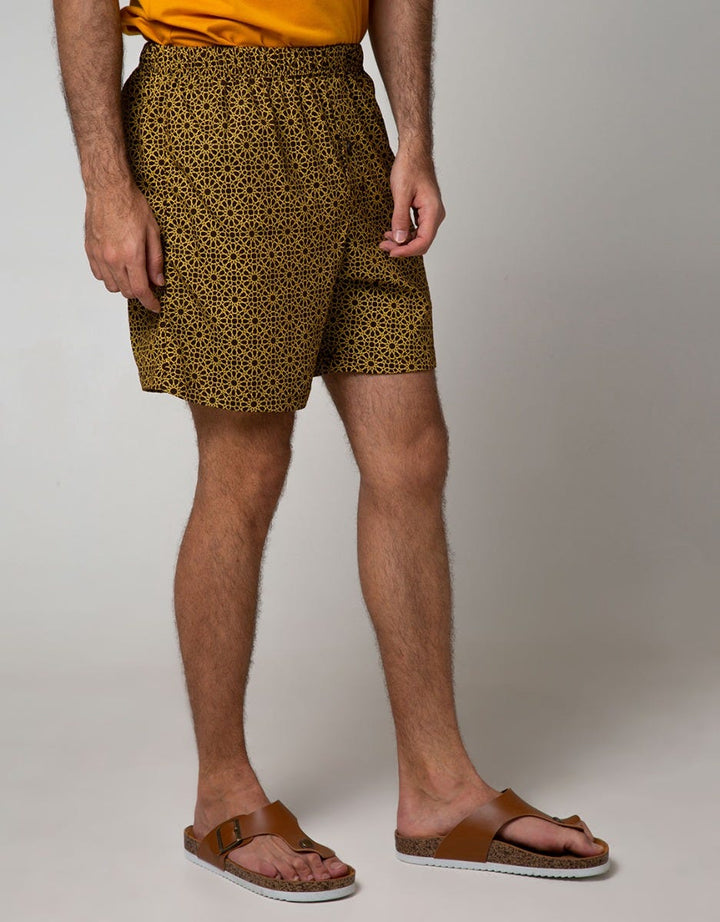 Cole Boxer Knit Abstract Print