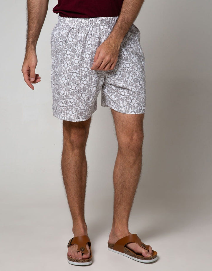 Cole Boxer Knit Abstract Print