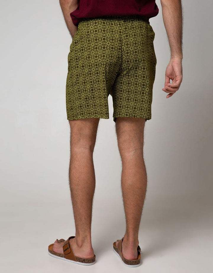 Cole Boxer Knit Print Abstrak