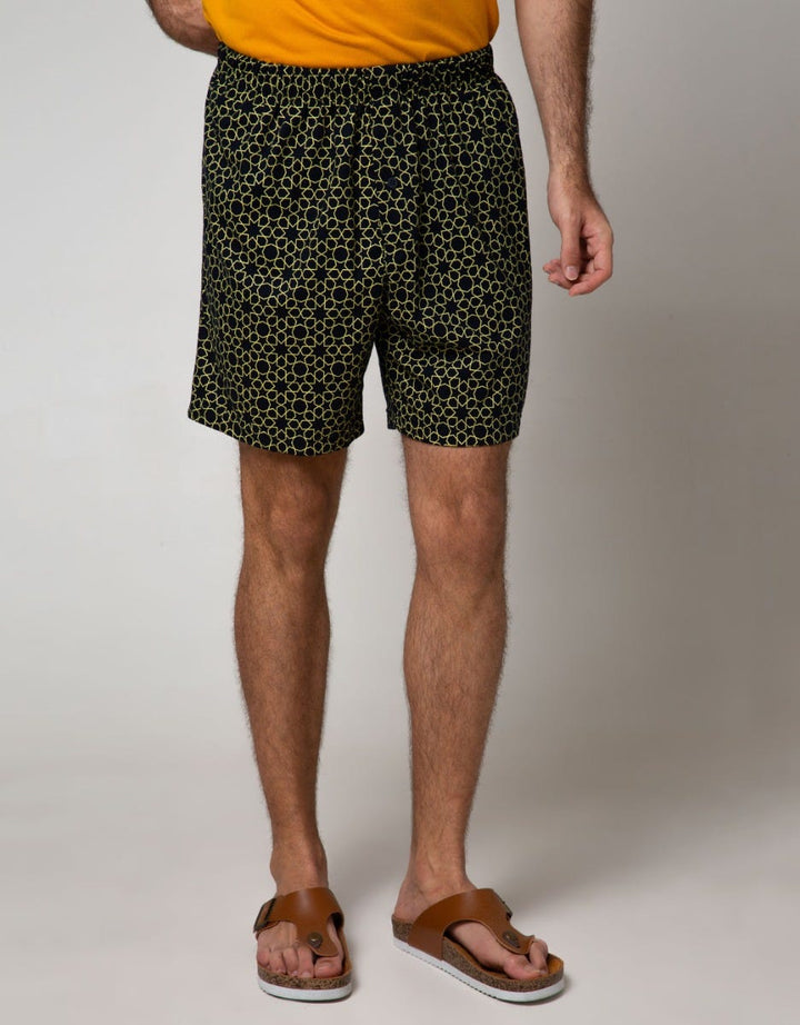 Cole Boxer Knit Abstract Print