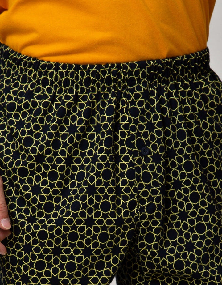 Cole Boxer Knit Abstract Print