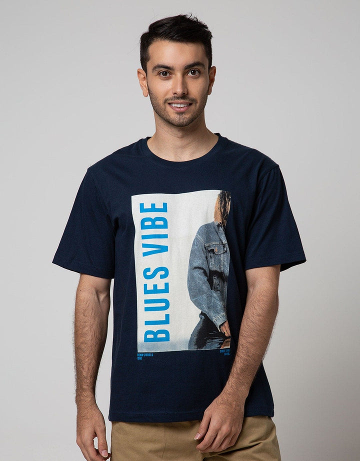 Nevada Short Sleeve T-Shirt Print Blues Vibe
