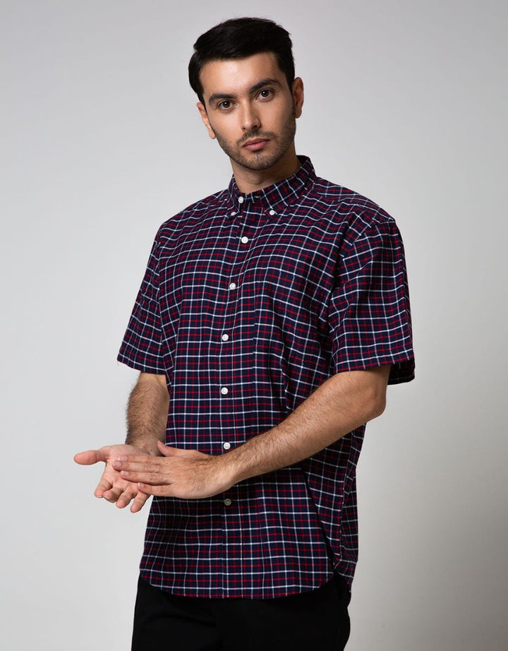 Cole Short Sleeve Shirt Twill Checks