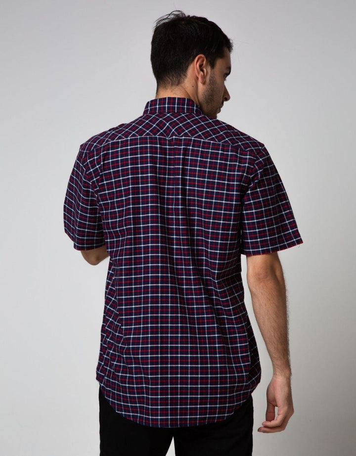 Cole Short Sleeve Shirt Twill Checks