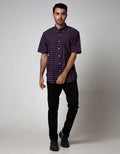 Cole Short Sleeve Shirt Twill Checks