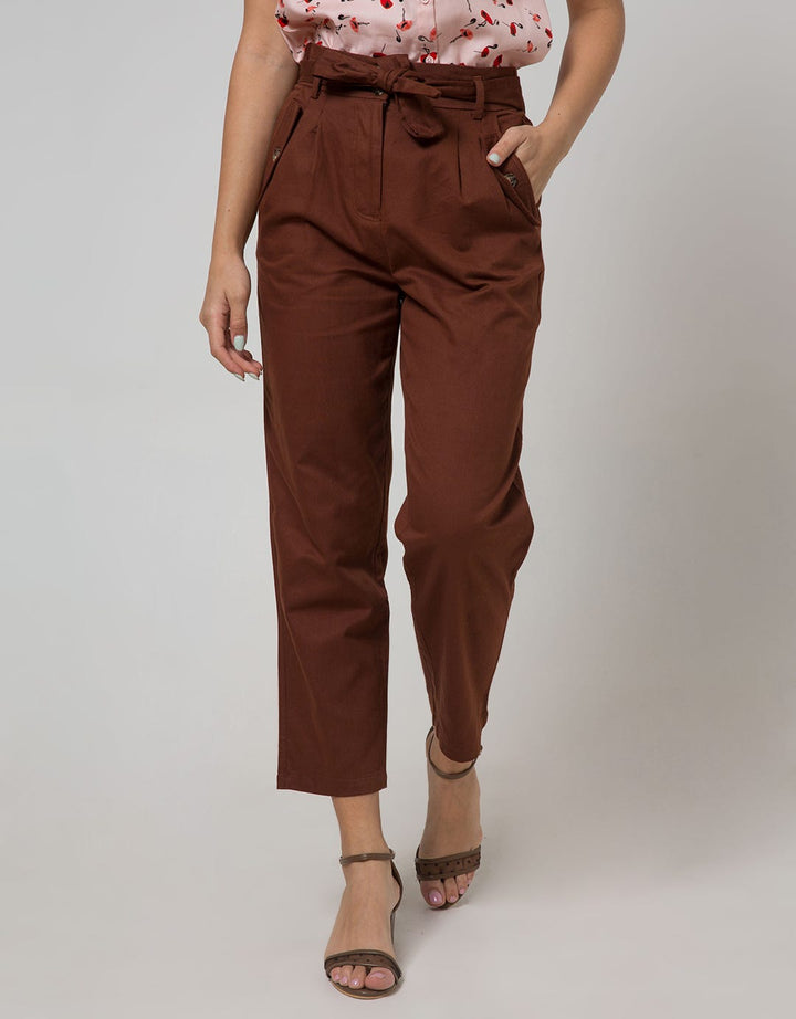 Connexion Long Pants Non Stretch High Waist Belt Apel