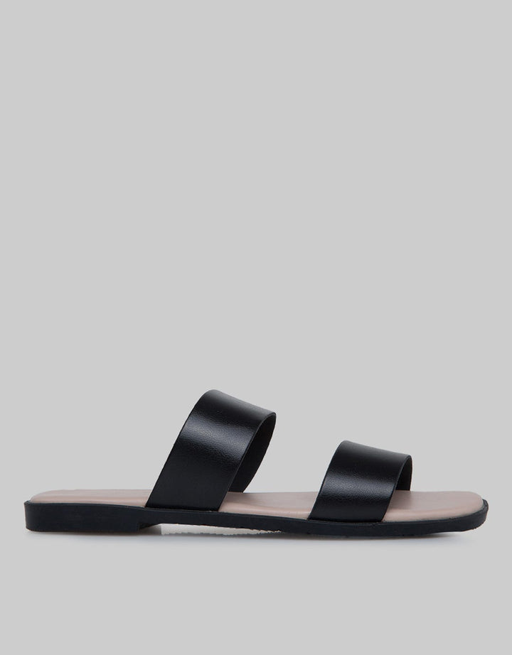 Fladeo Double Strap Teplek Slide Wanita