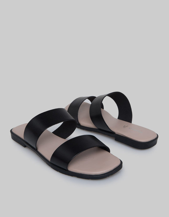 Fladeo Double Strap Teplek Slide Wanita