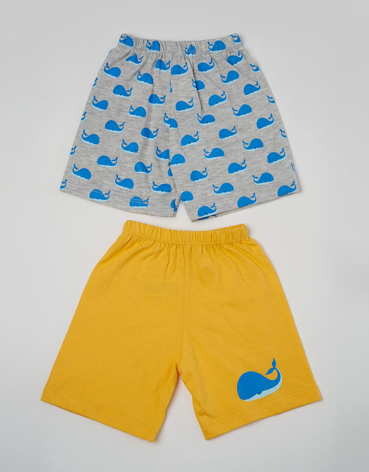 Pipiniko Short Pants Pack 2 Bottom Whale Misty Medium
