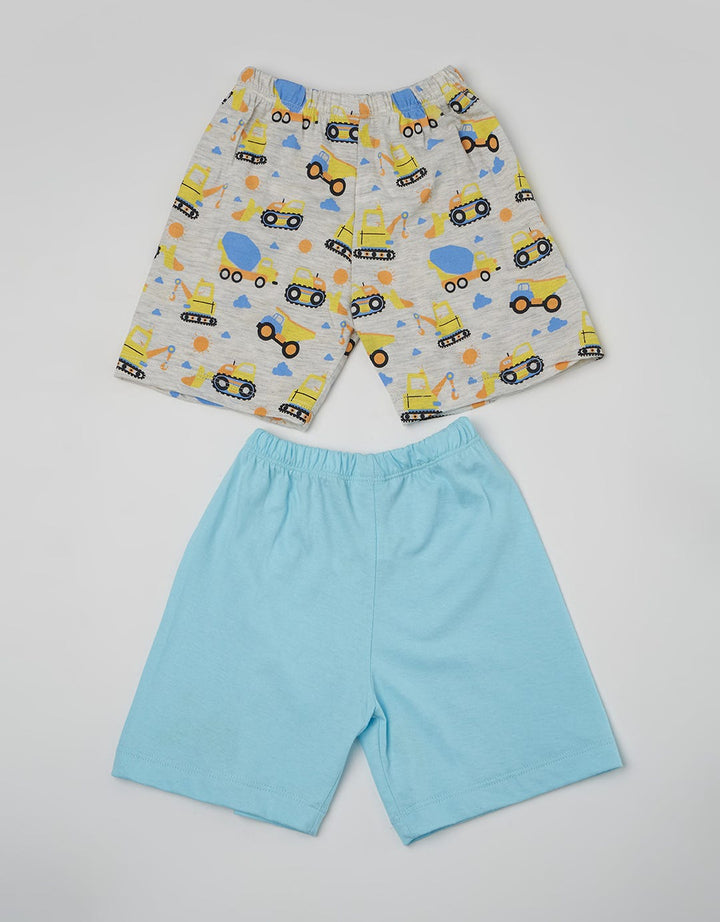 Pipiniko Short Pants Pack 2 Bottom Truck Misty Light