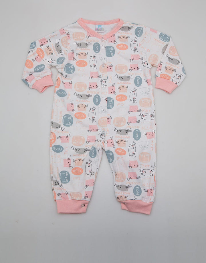 Pipiniko Long Jumpsuit Romper Meow