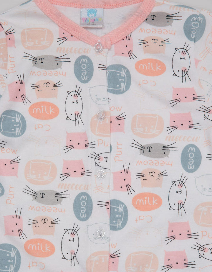 Pipiniko Long Jumpsuit Romper Meow