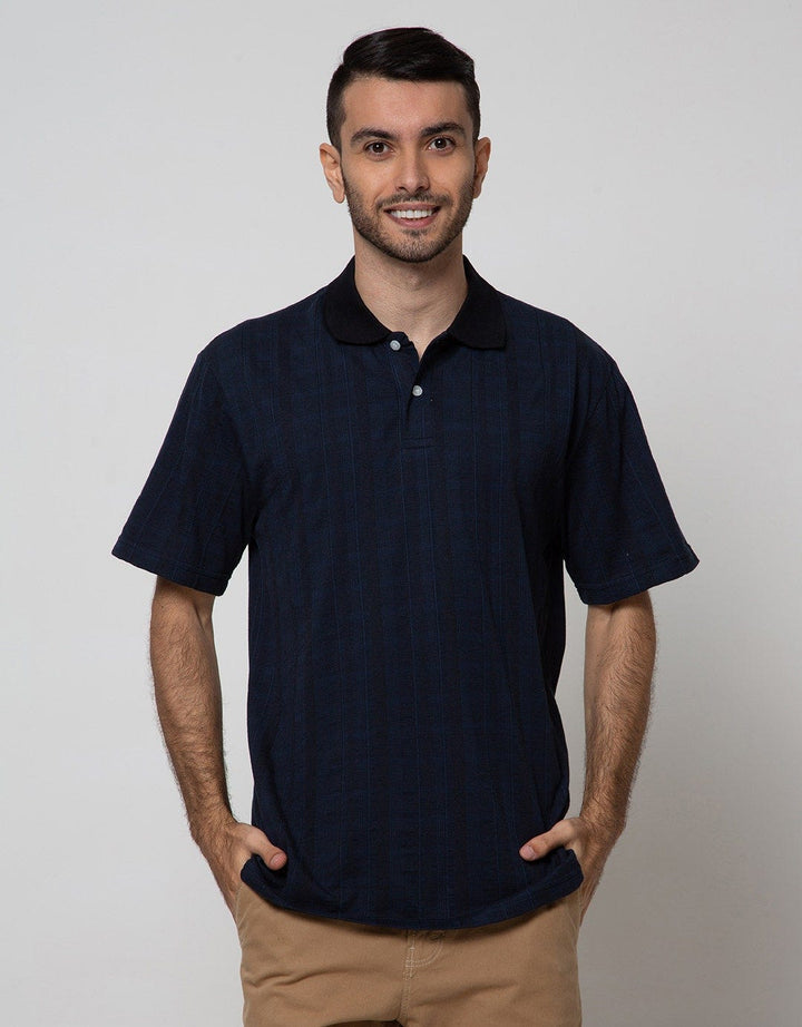 Cole Short Sleeve Polo Shirt Stripe