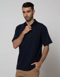 Cole Short Sleeve Polo Shirt Stripe