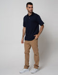 Cole Short Sleeve Polo Shirt Stripe