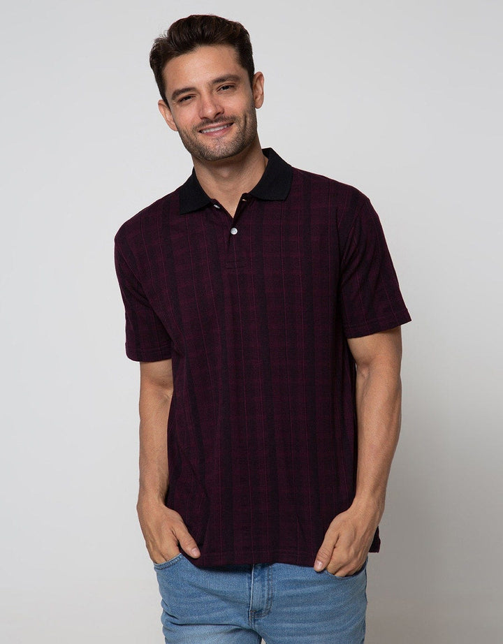 Cole Short Sleeve Polo Shirt Stripe