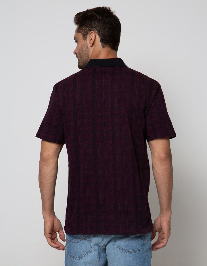 Cole Short Sleeve Polo Shirt Stripe