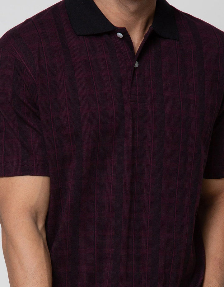 Cole Short Sleeve Polo Shirt Stripe