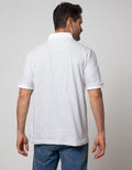 Cole Short Sleeve Polo Shirt Print Geometri