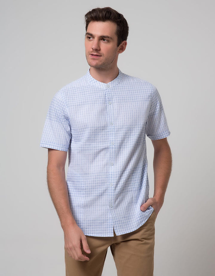 Cardinal Jeans Short Sleeve Men Kemeja Koko