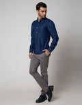 Cardinal Jeans Long Sleeve Kemeja