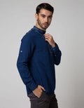 Cardinal Jeans Long Sleeve Kemeja Koko