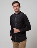 Cardinal Jeans Long Sleeve Jeans Kemeja Koko Bodyfit