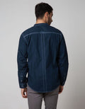 Cardinal Jeans Long Sleeve Kemeja Koko