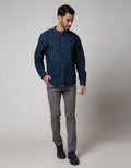 Cardinal Jeans Long Sleeve Kemeja Koko