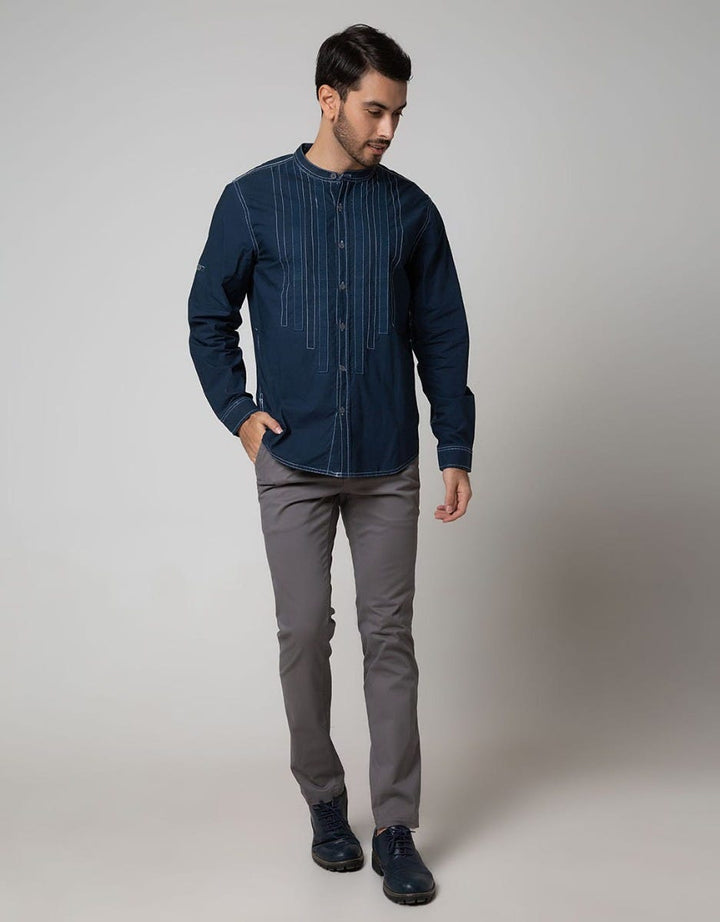 Cardinal Jeans Long Sleeve Kemeja Koko