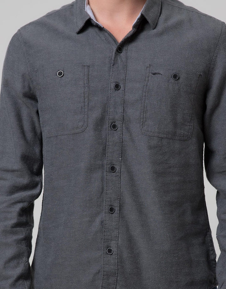 Cardinal Jeans Long Sleeve Men Kemeja