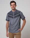 Cardinal Jeans Short Sleeve Jeans Kemeja Koko Bodyfit