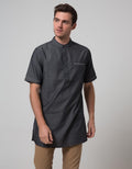 Cardinal Jeans Short Sleeve Men Kemeja Koko