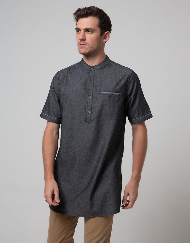 Cardinal Jeans Short Sleeve Men Kemeja Koko