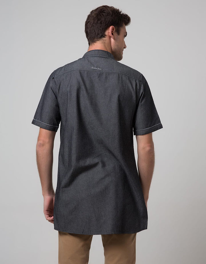 Cardinal Jeans Short Sleeve Men Kemeja Koko