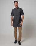 Cardinal Jeans Short Sleeve Men Kemeja Koko