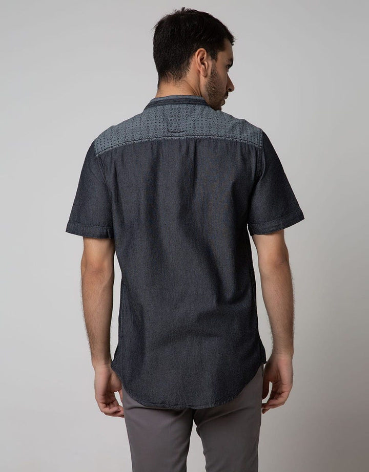 Cardinal Jeans Short Sleeve Kemeja Koko