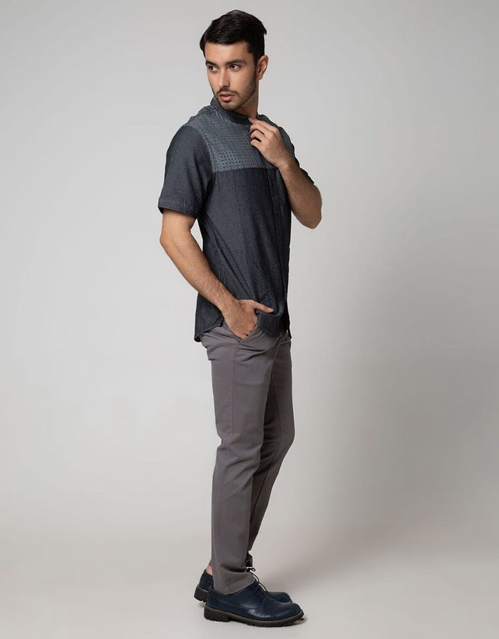 Cardinal Jeans Short Sleeve Kemeja Koko