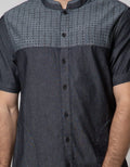 Cardinal Jeans Short Sleeve Kemeja Koko