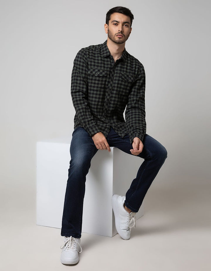 Cardinal Jeans Long Sleeve Kemeja
