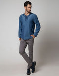 Cardinal Jeans Long Sleeve Kemeja Koko