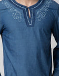 Cardinal Jeans Long Sleeve Kemeja Koko