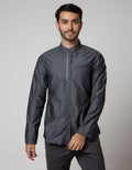 Cardinal Jeans Long Sleeve Kemeja Koko