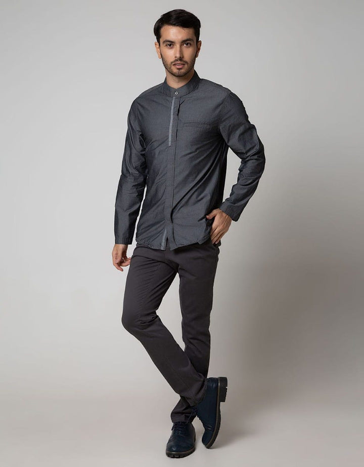 Cardinal Jeans Long Sleeve Kemeja Koko