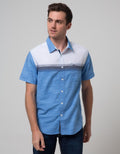 Cardinal Jeans Short Sleeve Jeans Kemeja Slim Fit