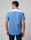 Cardinal Jeans Short Sleeve Jeans Kemeja Slim Fit