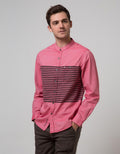 Cardinal Jeans Long Sleeve Jeans Kemeja Koko Bodyfit