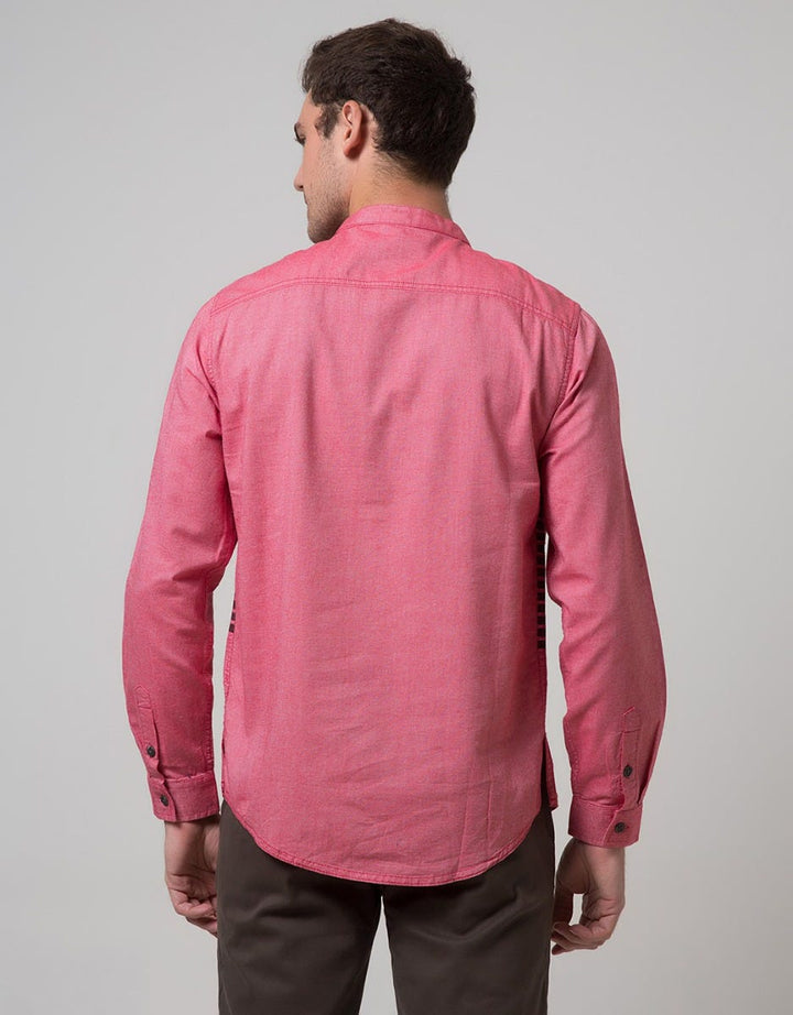 Cardinal Jeans Long Sleeve Jeans Kemeja Koko Bodyfit