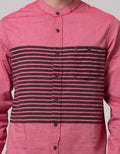 Cardinal Jeans Long Sleeve Jeans Kemeja Koko Bodyfit